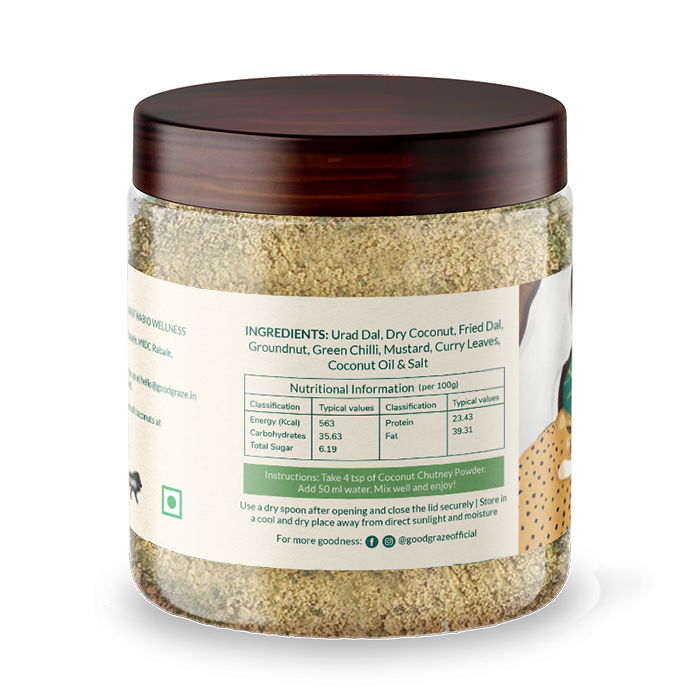 Good Graze Pudina Coconut Chutney Powder - 125gms