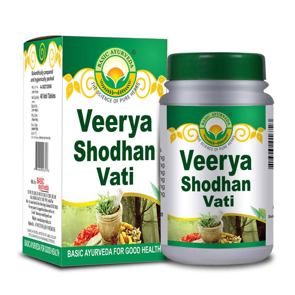 Basic Ayurveda Veerya Shodhan Vati - 40 Tablets