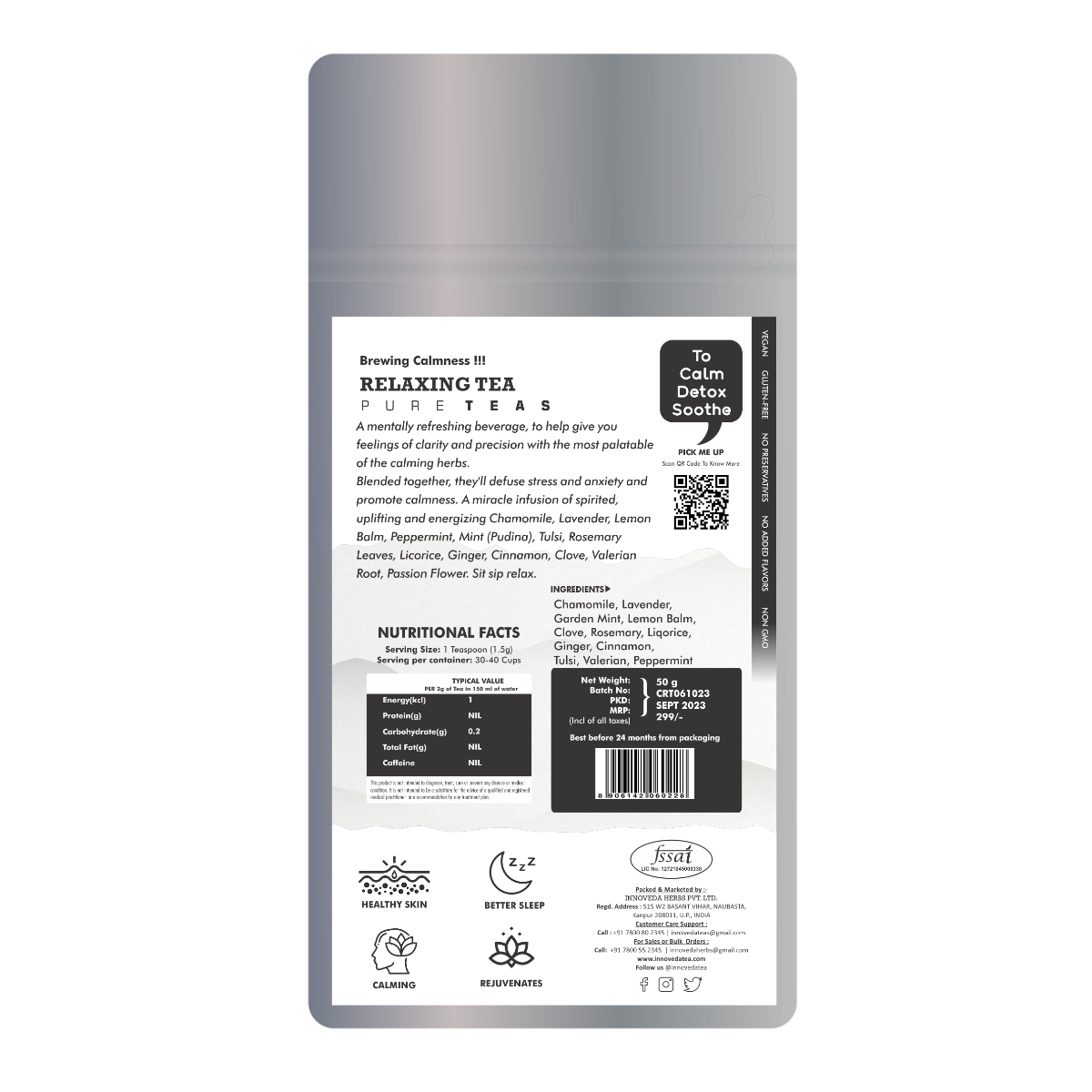 Innoveda Relaxing Tea - 50 gms