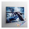 Eazy Arts Lord Krishna Flute & Peacock Feather Paint by Numbers Kit
