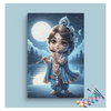Eazy Arts Moonlit Melody Baby Krishna Playing Flute Paint by Numbers Kit