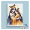 Eazy Arts Divine Embrace Radha Krishna Love Paint by Numbers Kit