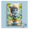 Eazy Arts Joyful Melody Baby Krishna Playing Flute Paint by Numbers Kit