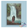 Eazy Arts Shiva and Parvati by the Waterfall Paint by Numbers Kit