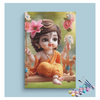 Eazy Arts Baby Krishna on Swing Paint by Numbers Kit