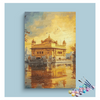Eazy Arts Golden Reflections Golden Temple Paint by Numbers Kit