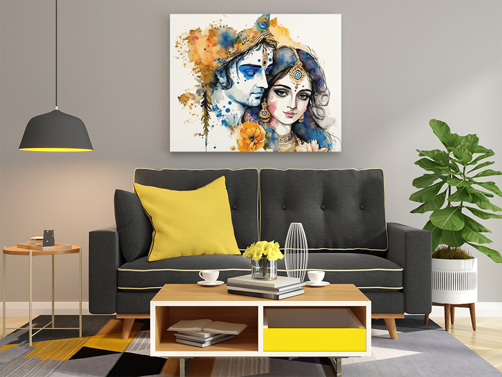 Eternal Love: Radha Krishna Paint by Numbers Kit