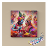 Eazy Arts Vibrant Holi Celebration Krishna and Radha Paint by Numbers Kit