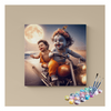 Eazy Arts Playful Ride Krishna and Balaram Paint by Numbers Kit