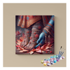Eazy Arts Divine Reverence Krishna's Devotion to Radha's Feet Paint by Numbers Kit