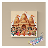 Eazy Arts Ram Temple Celebrations Joyous Devotion Paint by Numbers Kit