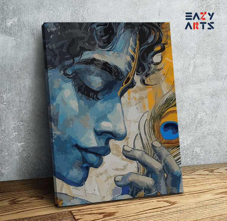 Serene Contemplation: Krishna's Divine Presence Paint by Numbers Kit