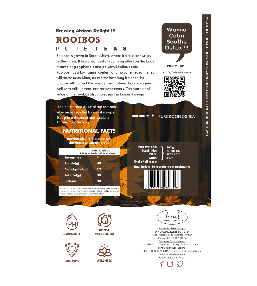 Innoveda Rooibos Tea - 50 gms