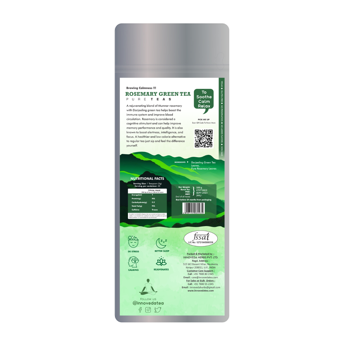 Innoveda Rosemary Green Tea