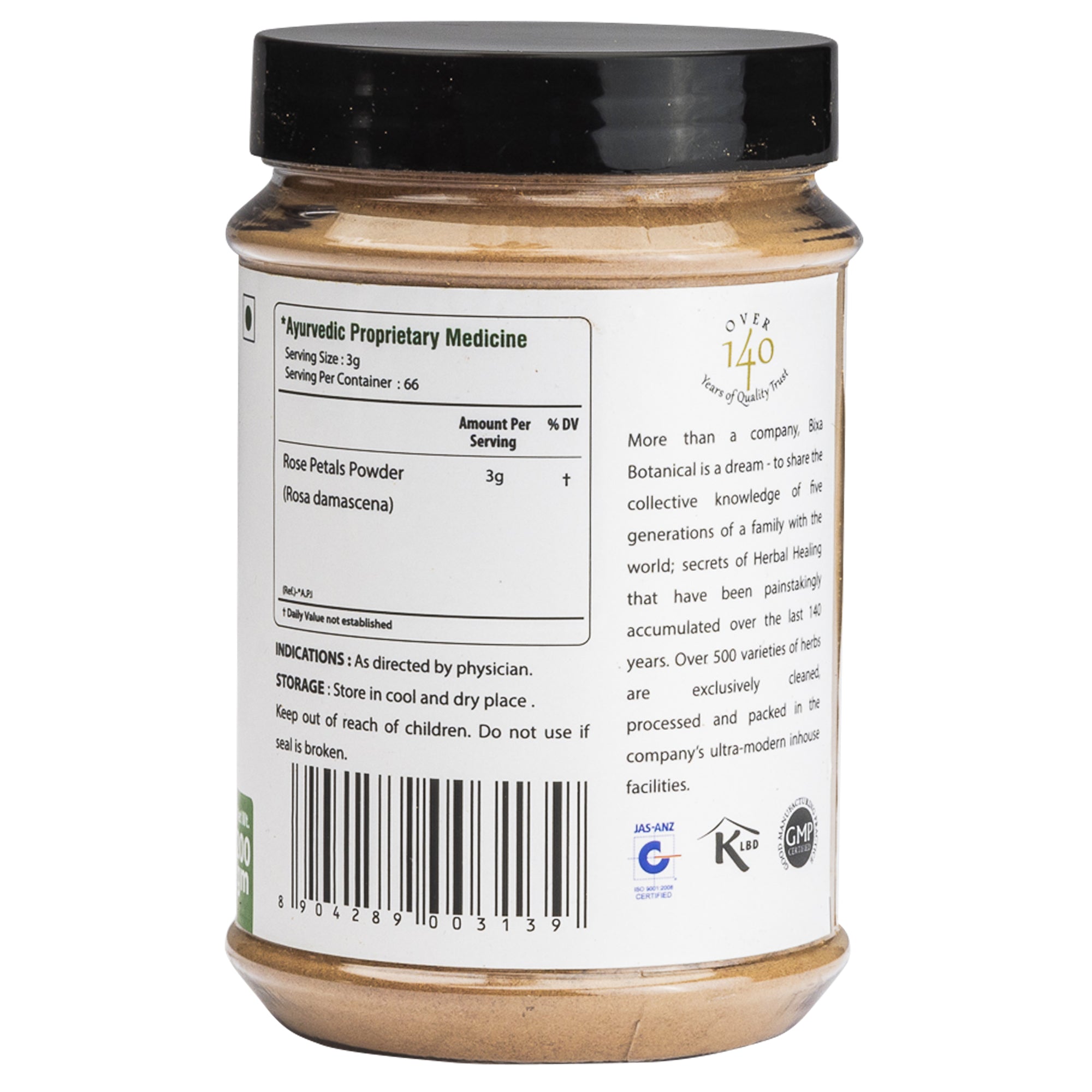 Bixa Botanical Gulab phul Powder  Rosa damascena