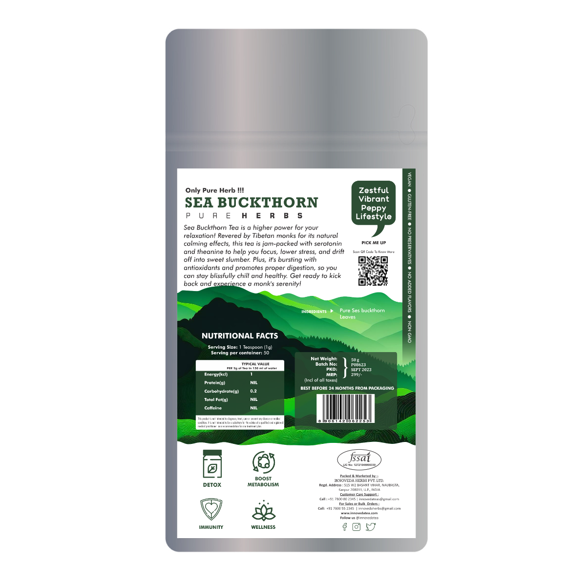 Innoveda Sea Buckthorn Tea - 50 gms