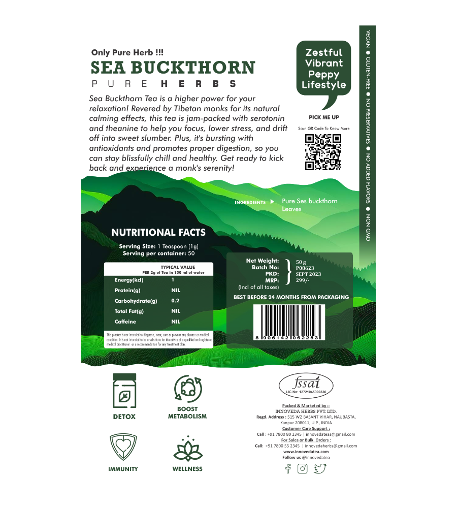 Innoveda Sea Buckthorn Tea - 50 gms