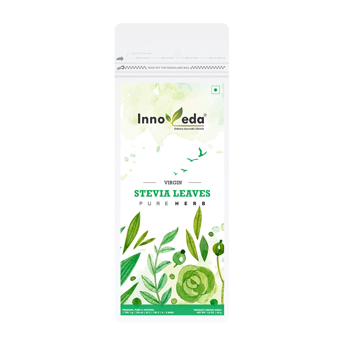 Innoveda Stevia Pure Leaves - 50 gms