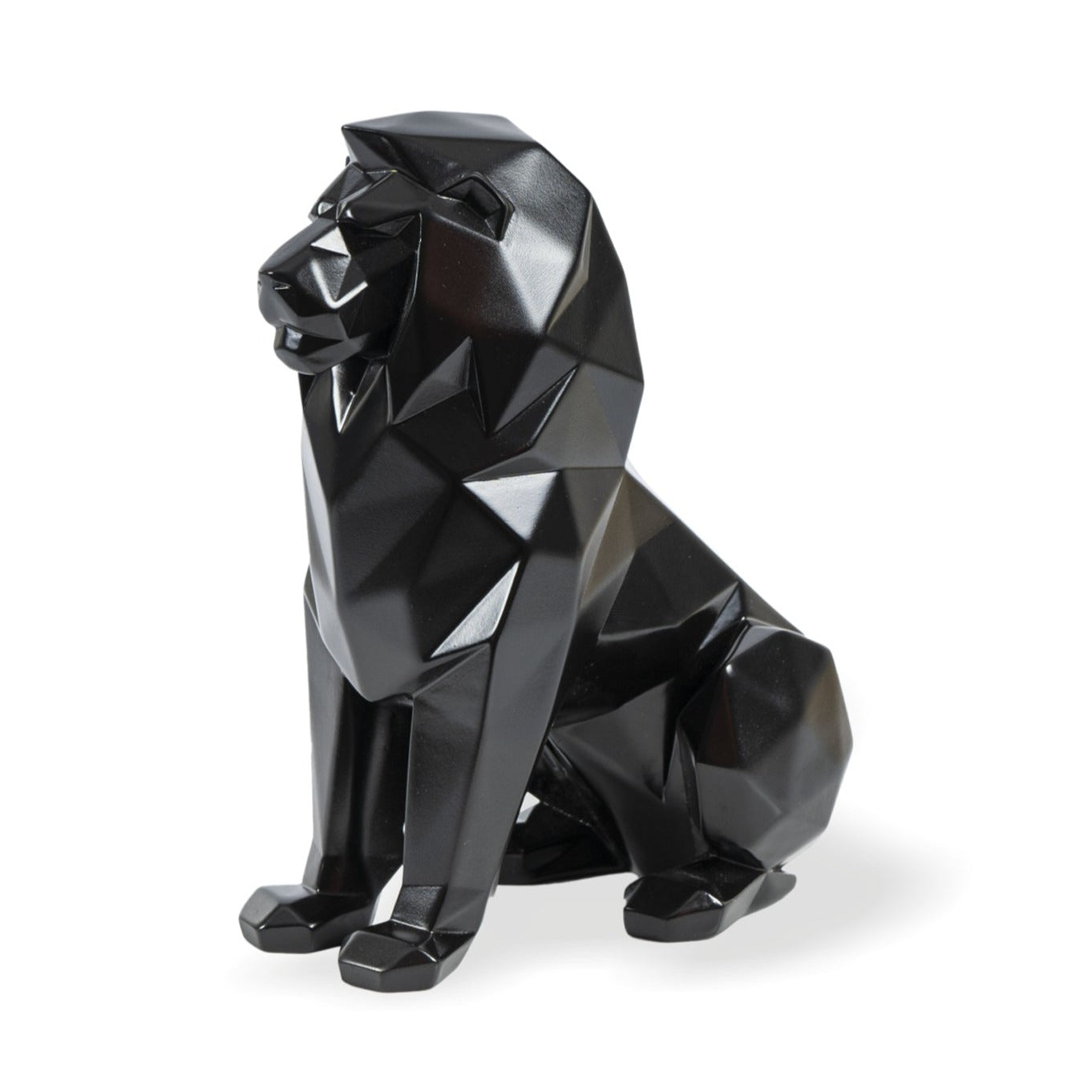 Artarium Stylized Geometric Sitting Lion Figurine Idol