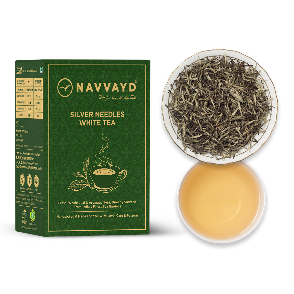 Navvayd Silver Needles White Tea - 100 gms