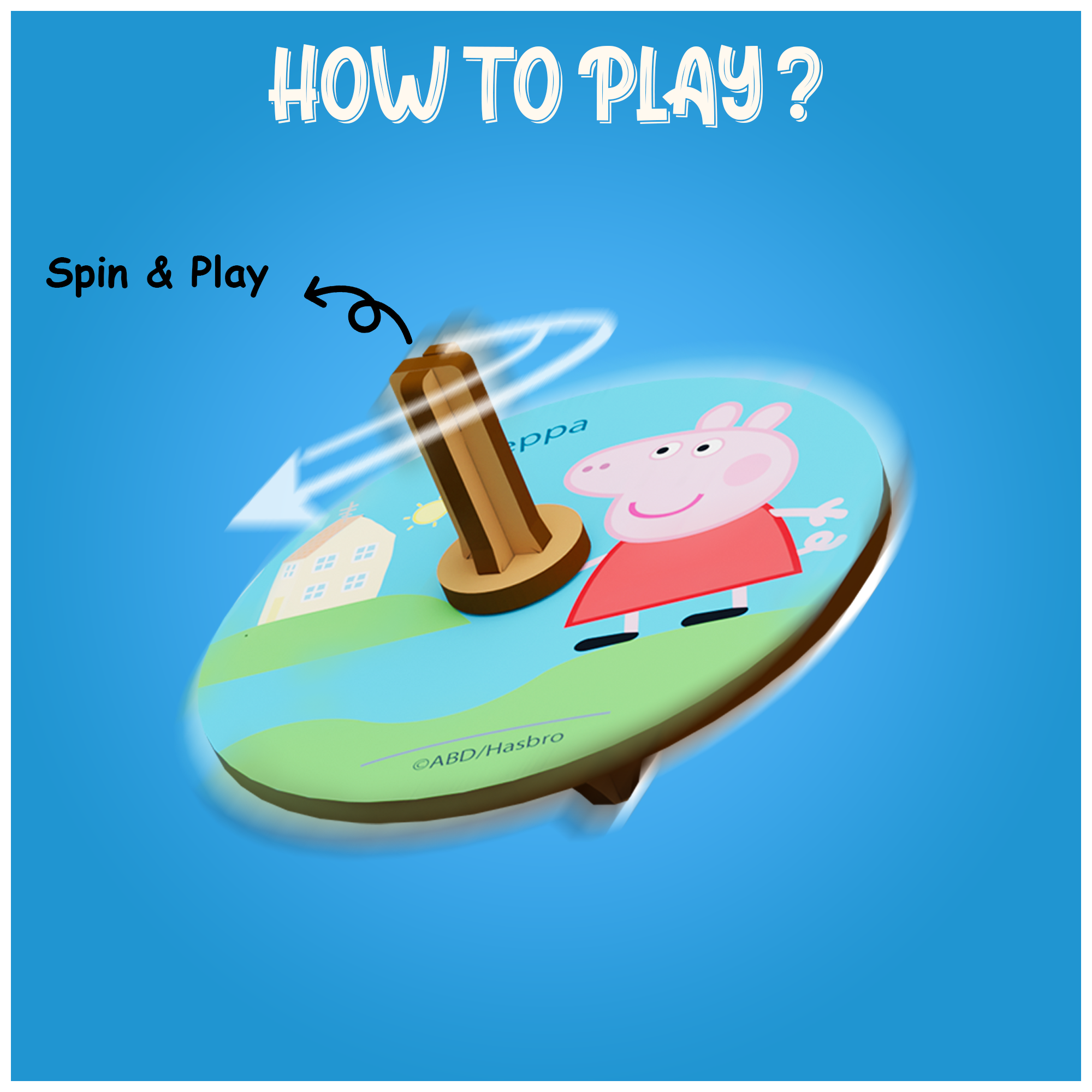 Peppa's DIY Spinning Tops (4 Packs) - Learn Balance & Motion