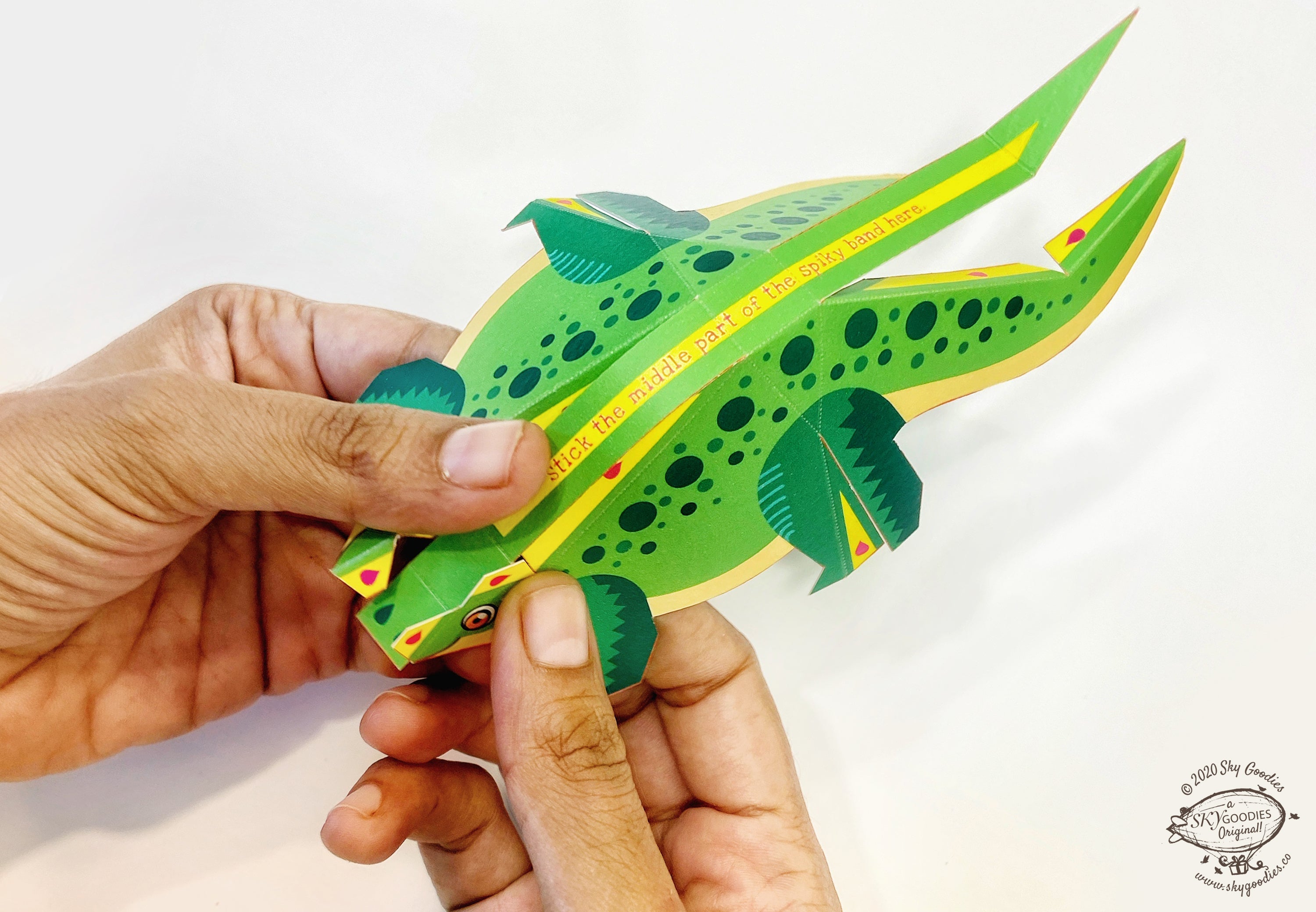 Mini Stegosaurus DIY Dinosaur Paper Craft Kit