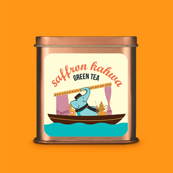 Tea Trunk Saffron Kahwa Green Tea