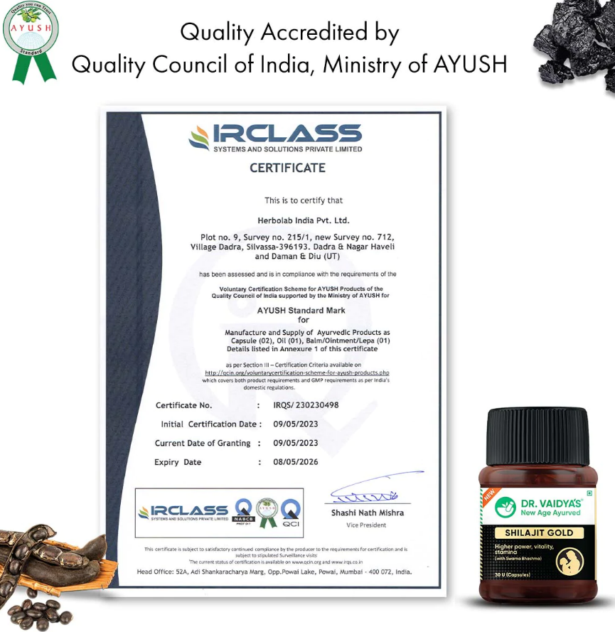 Dr.Vaidya's Shilajit Gold Capsules - 30 Cap