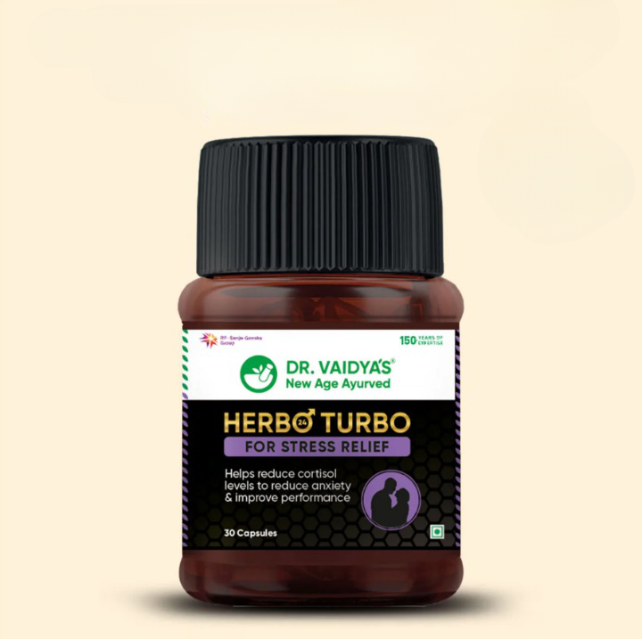 Dr. Vaidya's Herbo24Turbo (For Stress Relief) - 30 Cap