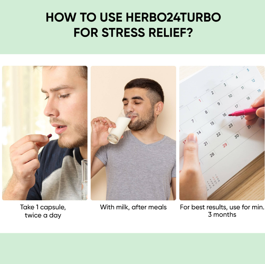 Dr. Vaidya's Herbo24Turbo (For Stress Relief) - 30 Cap