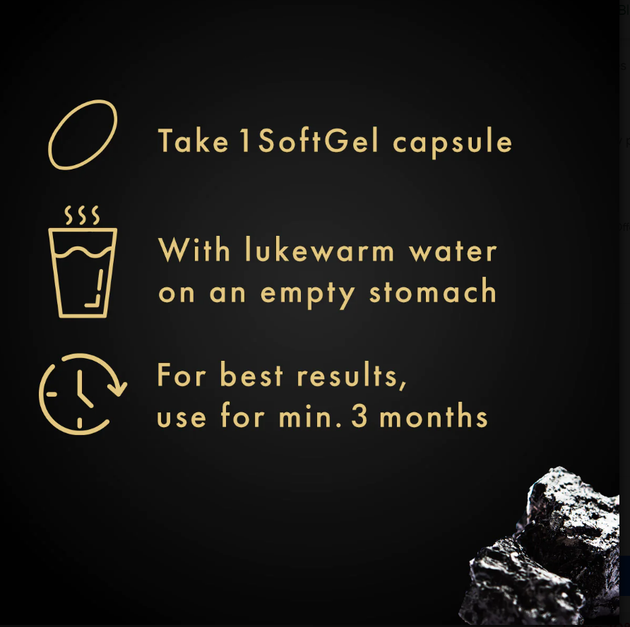 Dr. Vaidya's Shilajit Resin Softgel Capsules - 30 Cap