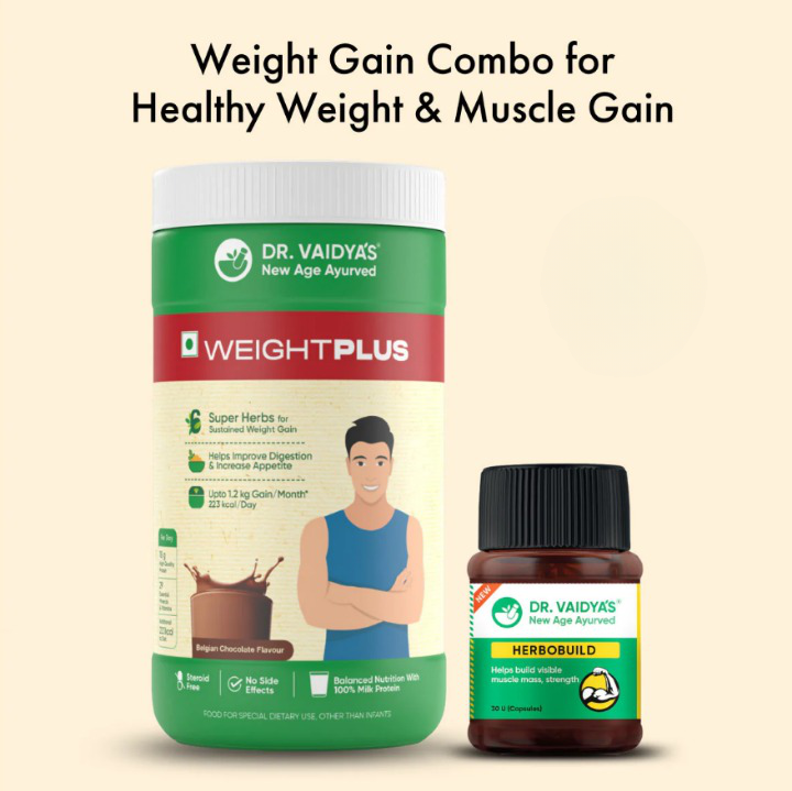 Dr. Vaidya's Combo Weight Plus + Herbobuild