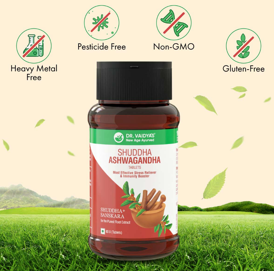 Dr. Vaidya's Shuddha Ashwagandha - 60 Tab