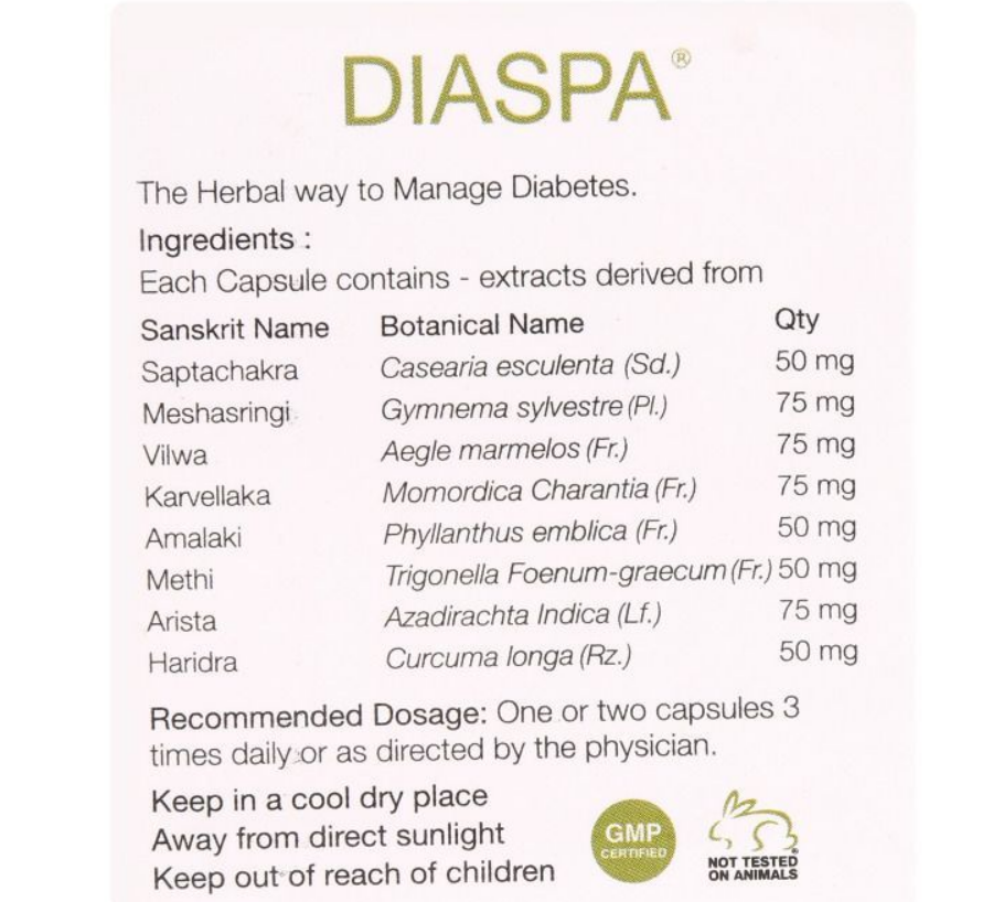 Kairali Diaspa - 60 Cap