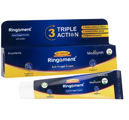 Medisynth Ringoment Anti-Fungal Cream - 20gm