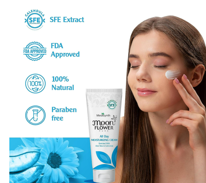 Medisynth Naturals Moonflower All Day Moisturizing Cream - 50gm