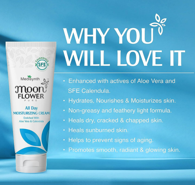 Medisynth Naturals Moonflower All Day Moisturizing Cream - 50gm