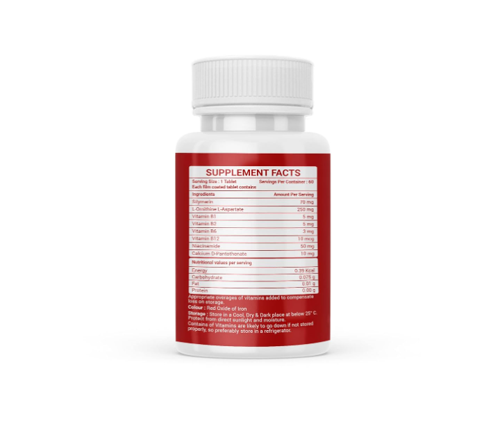 Nutrisouk Liver Detox With Silymarin L-ornithine - 60 Tabs