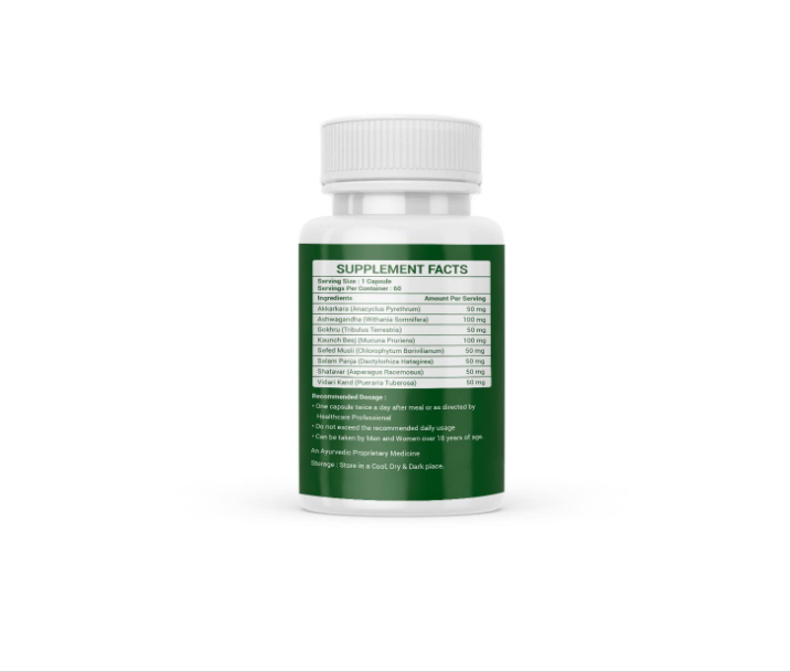 Nutrisouk Testayu Organic Plant based Testosterone Booster - 60 Capsules