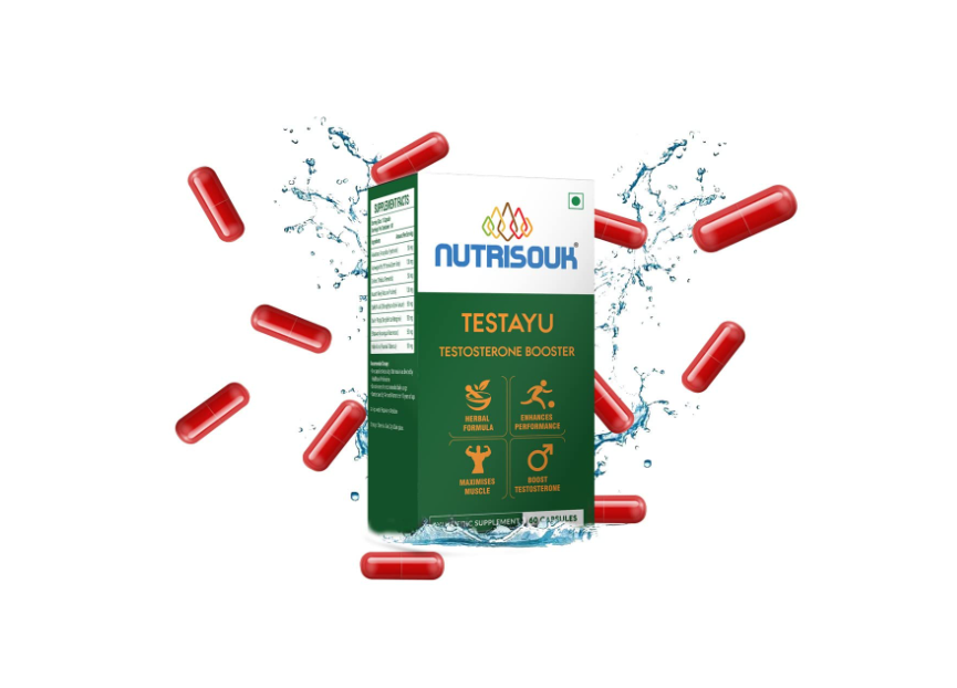 Nutrisouk Testayu Organic Plant based Testosterone Booster - 60 Capsules
