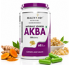HealthyHey AKBA with 85% Boswellic Acid & Curcumin - Joint Health Supplement - 60 Veg Capsules
