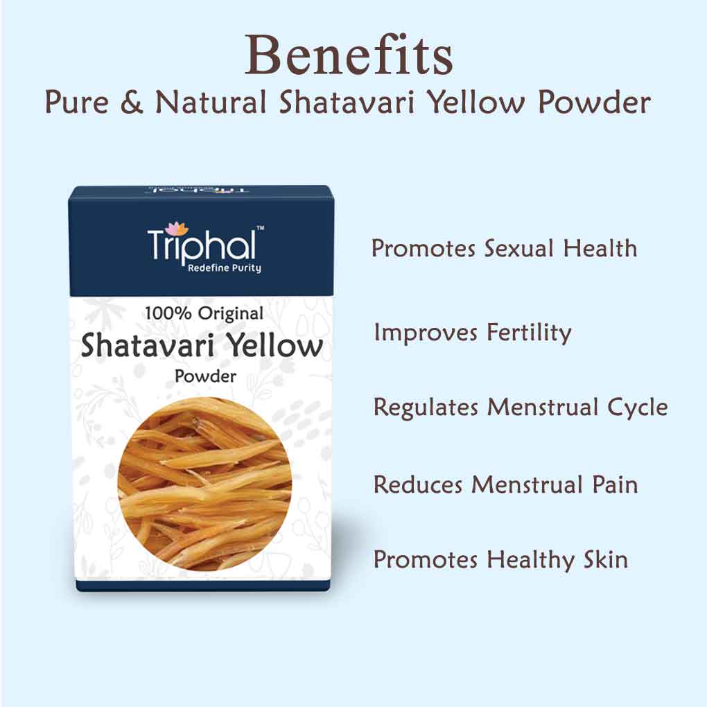 Triphal Shatavari Yellow Powder – Shatawar Jad Pili Churn
