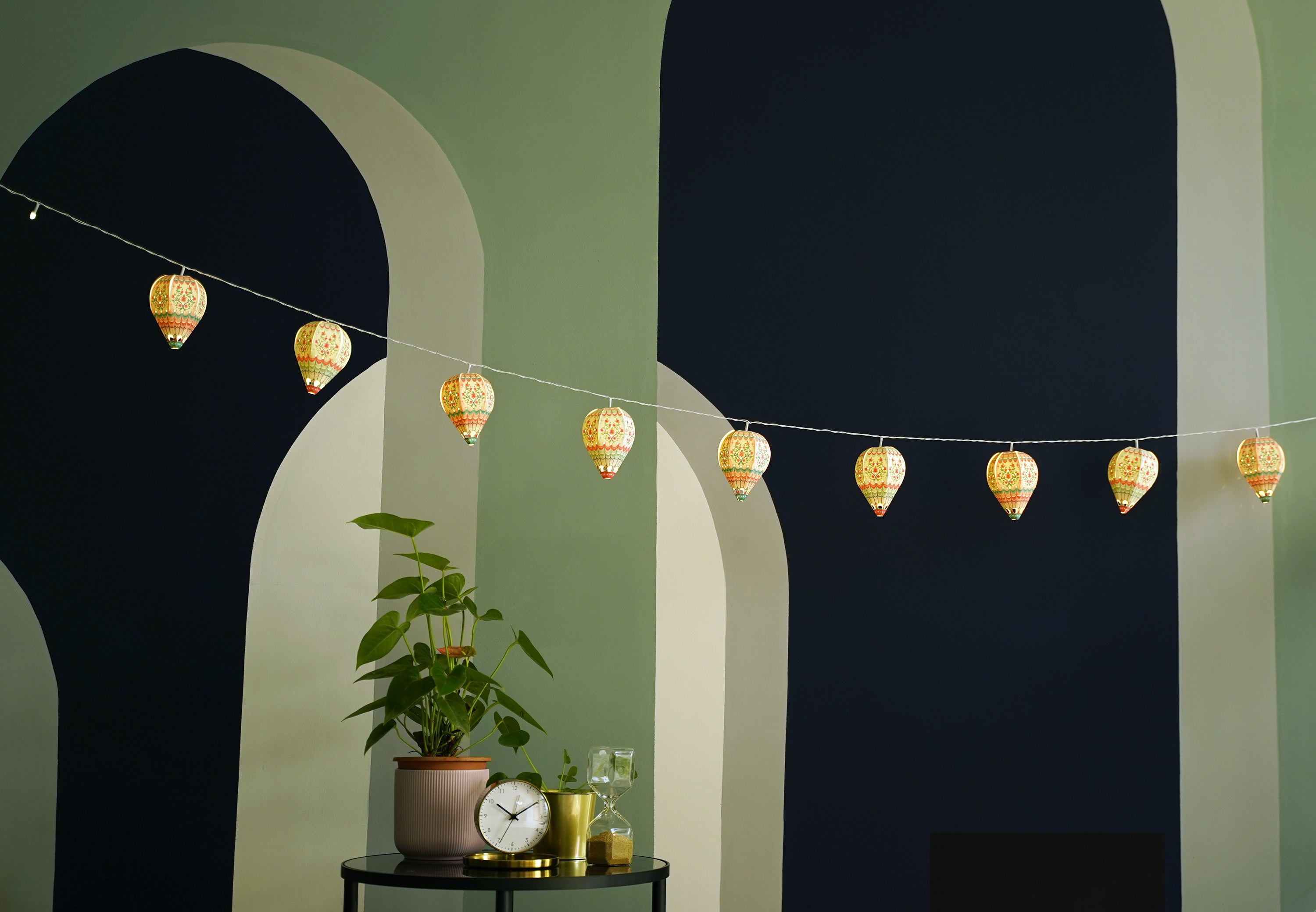 Paper Mini Hot Air Balloon Fairy Lights
