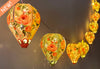 Sky Goodies Floral Paper Mini Hot Air Balloon Fairy Lights