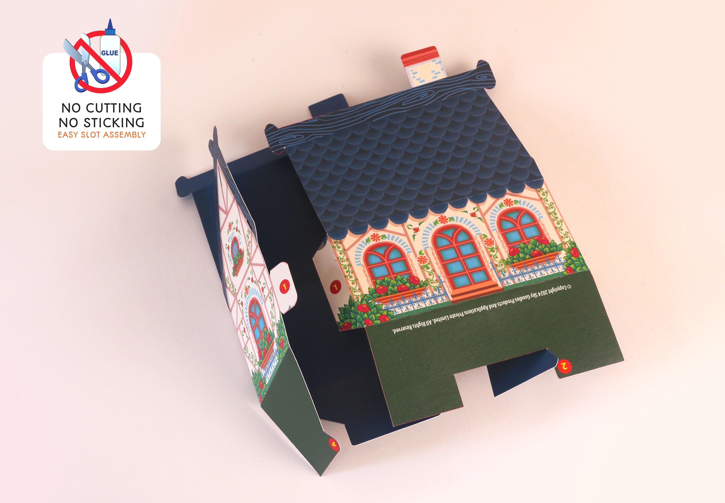 Mini Happy Home Desk Calendar 2025 DIY Paper Craft Kit