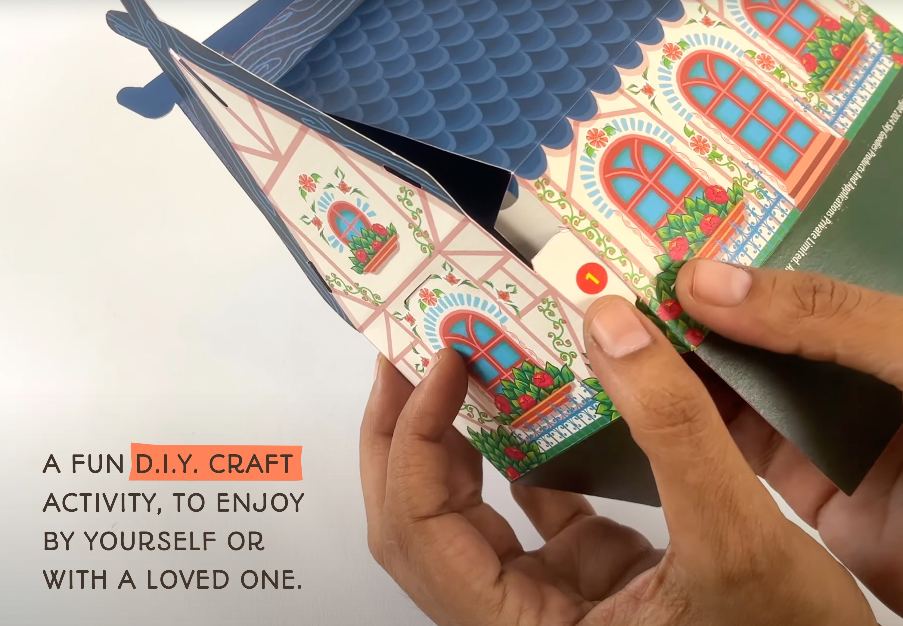 Mini Happy Home Desk Calendar 2025 DIY Paper Craft Kit