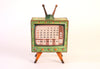 Sky Goodies Mini TV Desk Calendar 2025 DIY Paper Craft Kit