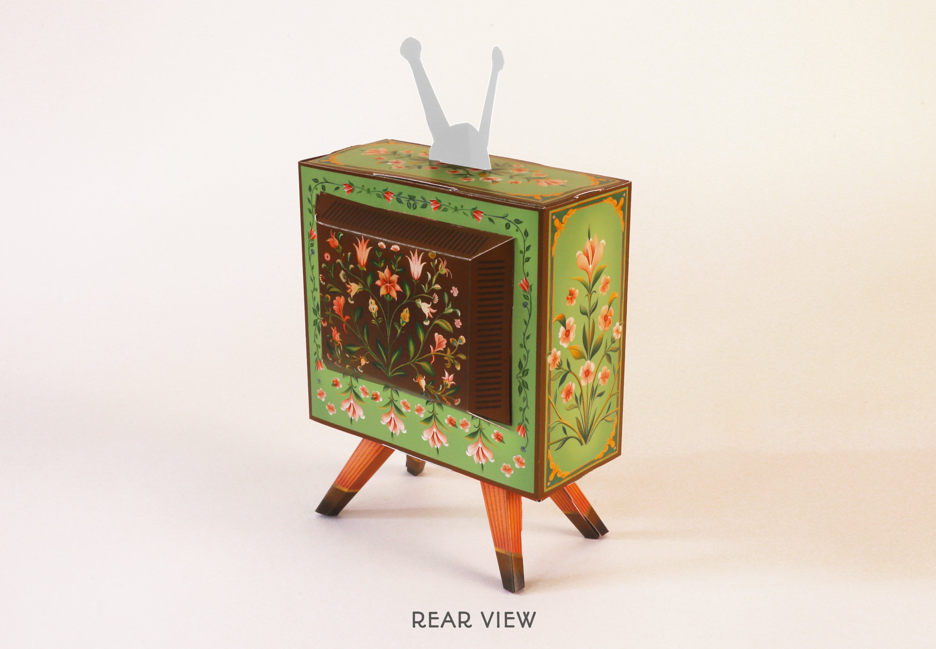 Mini TV Desk Calendar 2025 DIY Paper Craft Kit