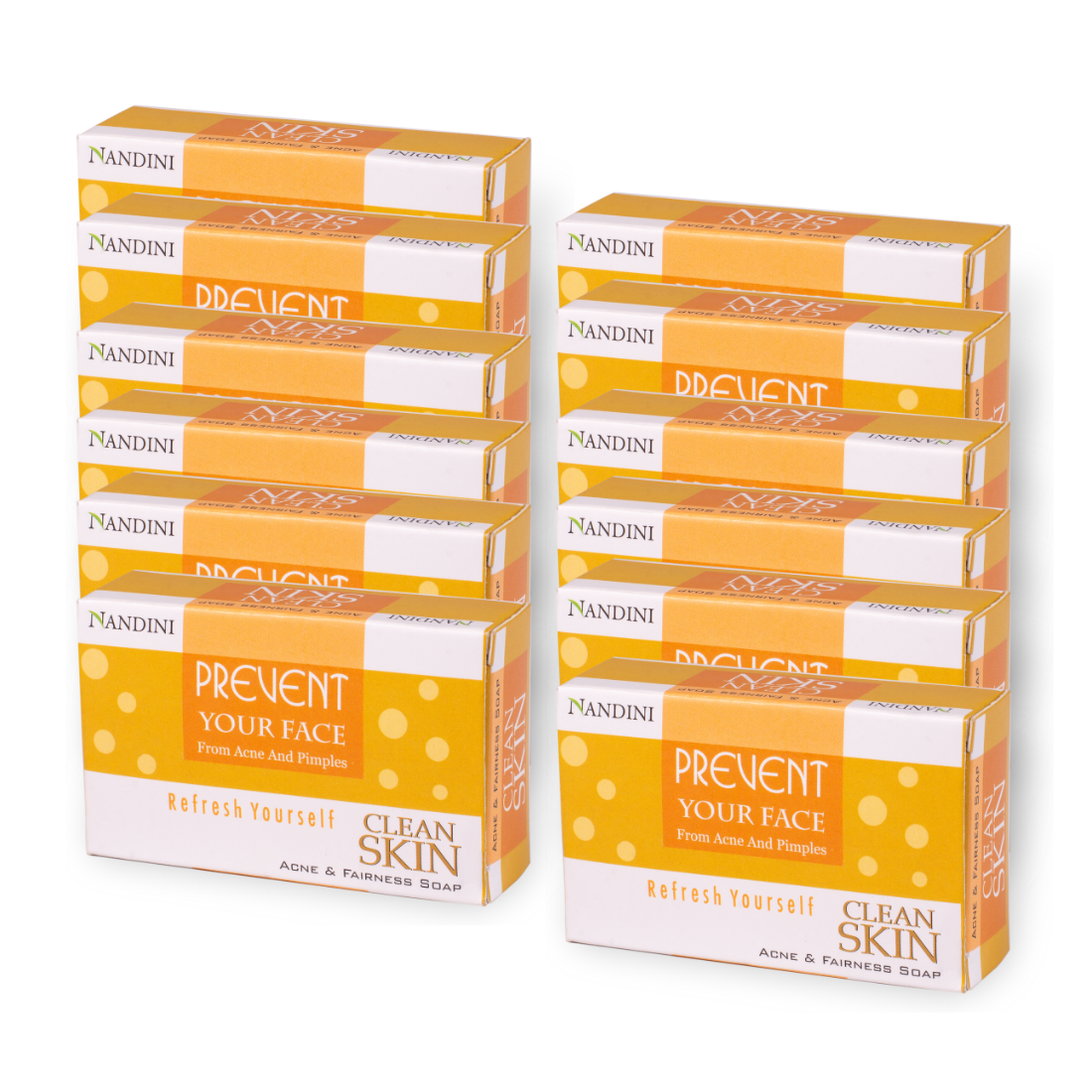 Nandini Herbal Clean Skin Soap - 75gm - Pack of 12