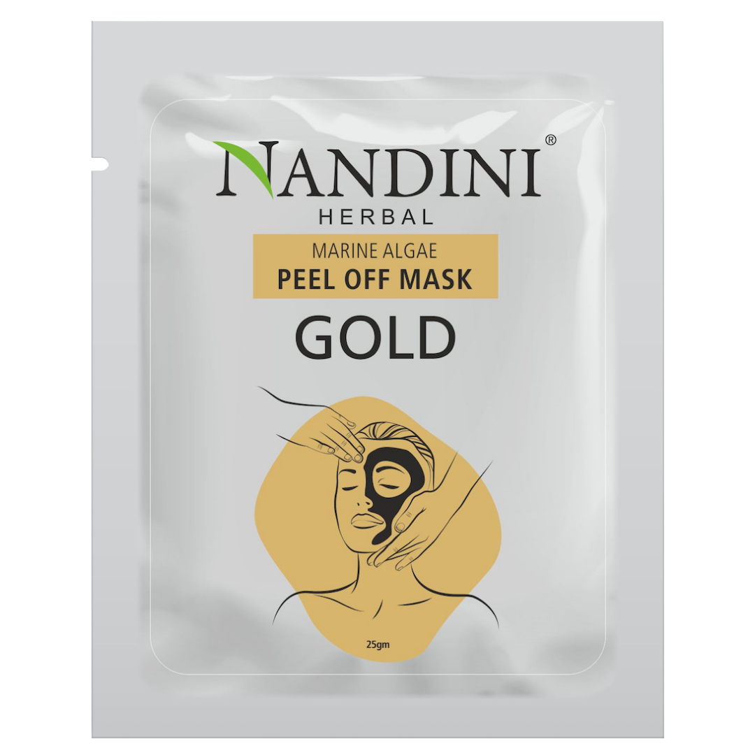 Nandini Herbal Marine Algae Peel Off Mask Gold, For Age Spots and Hyperpigmentation